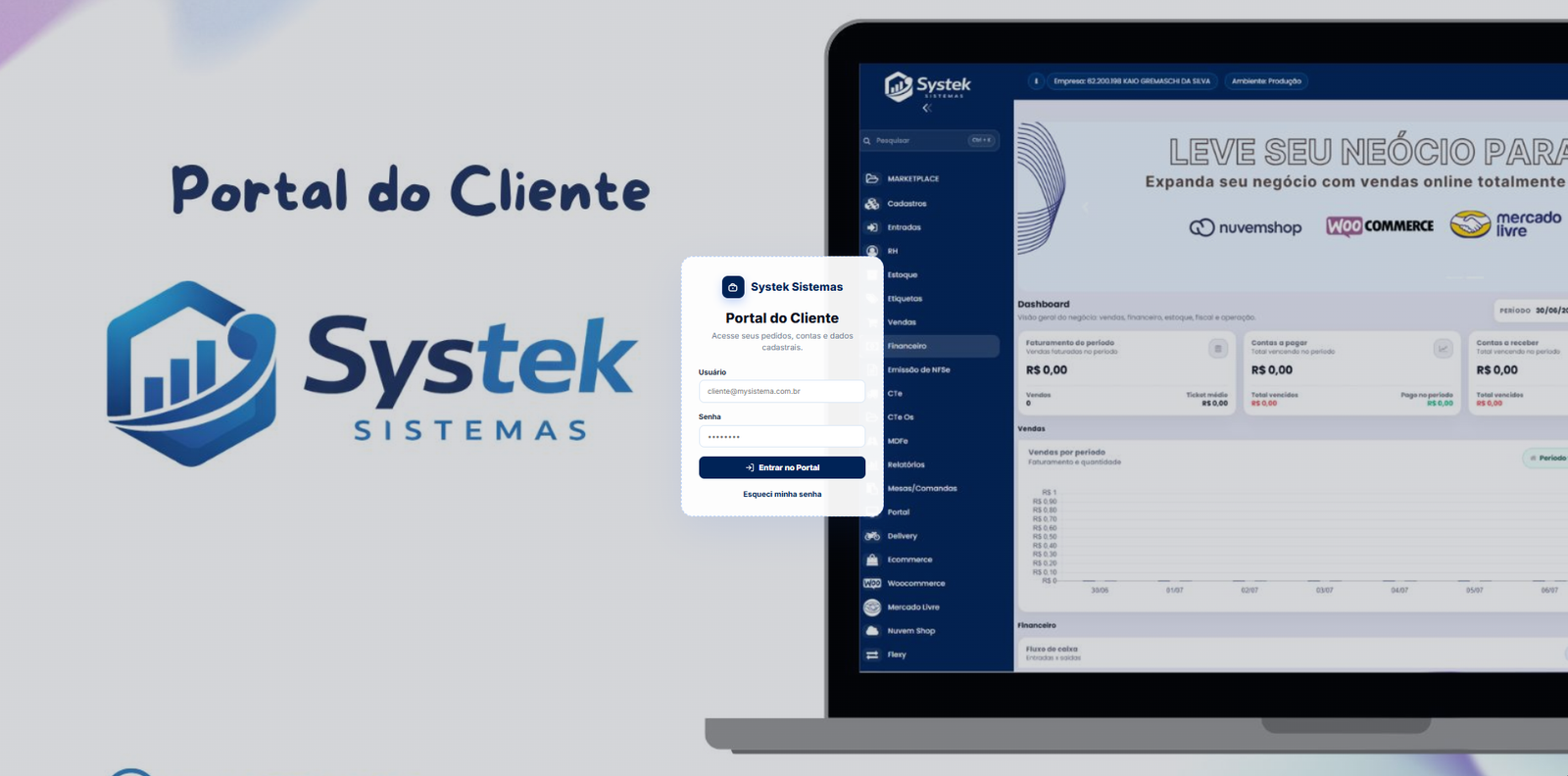 Portal do Cliente Systek: mais autonomia, organização e controle financeiro em um só lugar